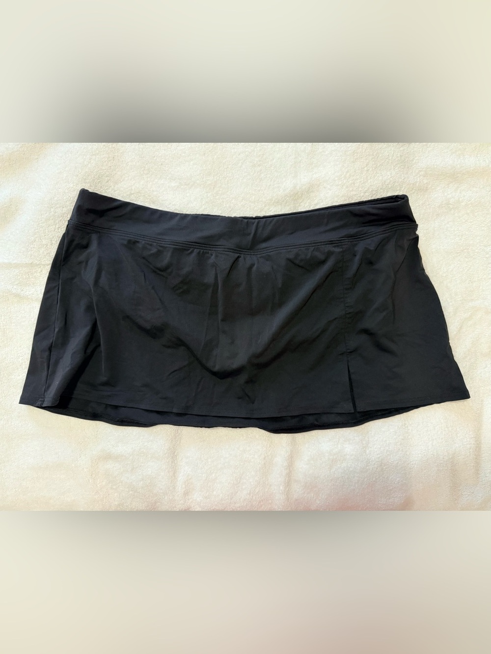 18W Lands' End Black swim skirt